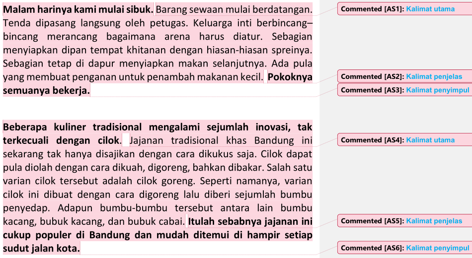 contoh essay 1 paragraf