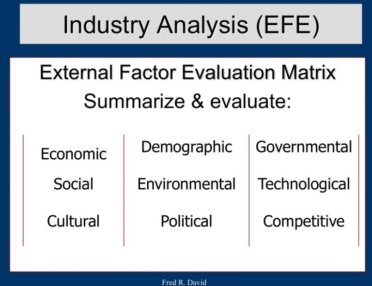 EFE & COMPETITIVE PROFILE MATRIX - Dosen Perbanas